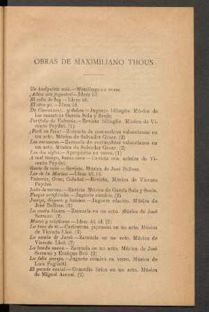 Obras de Maximiliano Thous