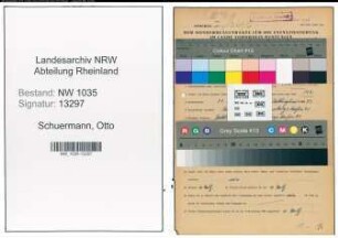 Entnazifizierung Otto Schuermann , geb. 31.08.1913 (Hauer)