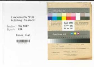Entnazifizierung Kurt Fenne , geb. 01.09.1908 (Ungenieur)