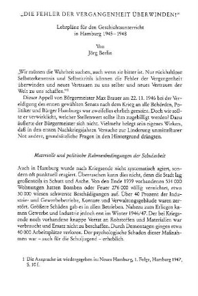 Materielle und politische Rahmenbedingungen der Schularbeit