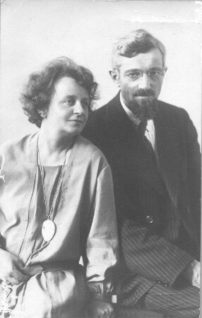 Doppelbildnis von Hans und Etha Richter, aufgenommen in Dresden im Atelier der Fotografin, Winckelmannstraße 29