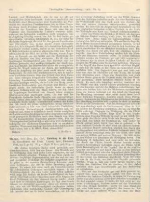 407-411 [Rezension] Stange, Carl, Einleitung in die Ethik. II. Grundlinien der Ethik