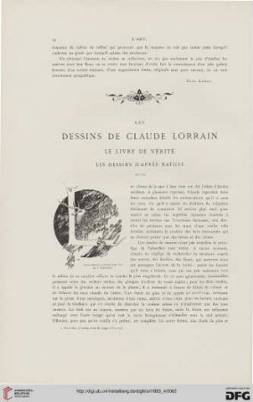 9: Les dessins de Claude Lorrain : le Livre de Vérité; les dessins d'après nature