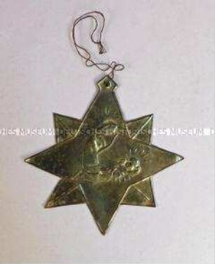 Christbaumschmuck: Stern mit Mutter und Kind