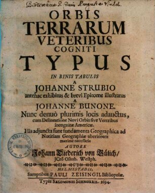 Orbis terrarum veteribus cogniti typus