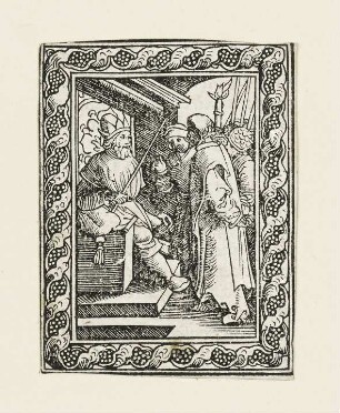 Christus vor Herodes, Blatt 16 der Folge "Passion Christi"