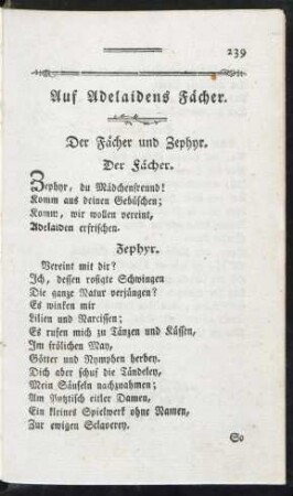 Auf Adelaidens Fächer.