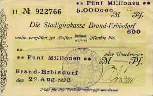 Gutschein - 5 Million Mark