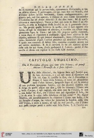 Capitolo undecimo