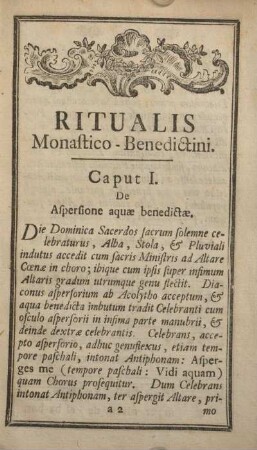 Ritualis Monastico-Benedictini.