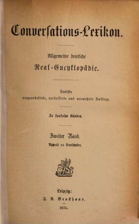 Brockhaus' Conversations-Lexicon : Vollständig in 15 Bänden. 2