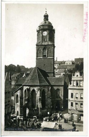 Meißen. Frauenkirche mit Glockenspiel