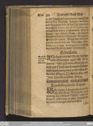 Das sechszehende Capitel.