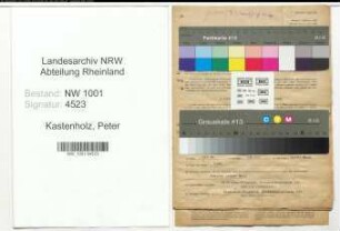Entnazifizierung Peter Kastenholz, geb. 10.09.1904 (Autovermieter)