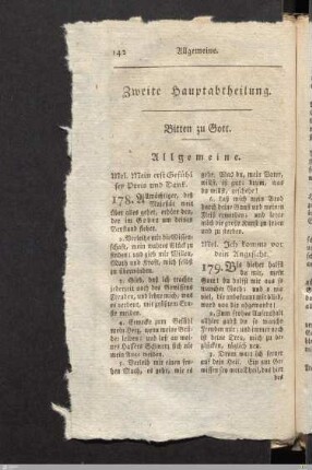 Zweite Hauptabtheilung: Bitten zu Gott