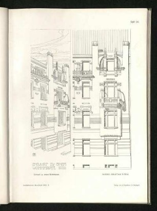 Tafel 24: Entwurf zu einem Wohnhause
