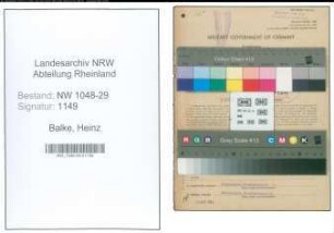 Entnazifizierung Heinz Balke , geb. 12.04.1919 (Beamter)