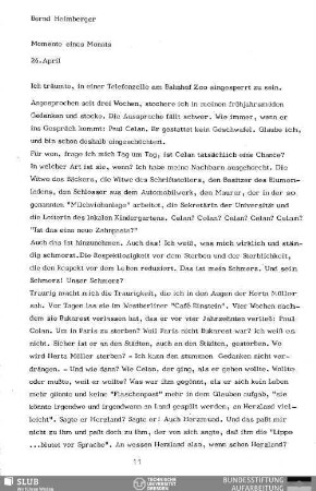 Momente eines Monats