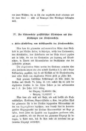 IV. Der Güterverkehr großstädtischer Eisenbahnen und seine Beziehungen zum Straßenverkehr