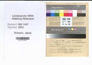 Entnazifizierung Jakob Schwinn , geb. 16.10.1902 (Werkmeister)