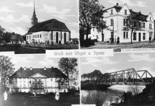 Uhyst. Ortsansichten, Ansichtskarte, um 1920 (RA Görlitz, Postkartensammlung)
