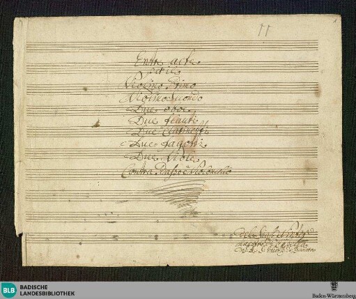 Symphonies - Don Mus.Ms. 2047 : orch; A; HenW S1