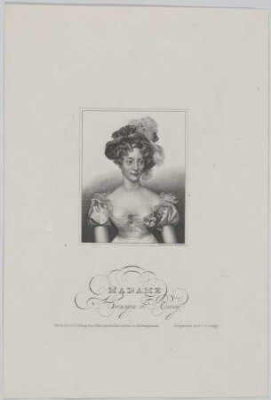 Bildnis des Marie Caroline de Bourbon-Sicile de Berry