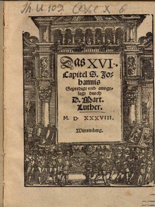 Das XVI. Capitel S. Johannis