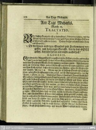Am Tage Michaelis. Matth. 18