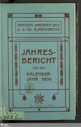 1905(1906): Jahresbericht : für die Kalenderjahre ..