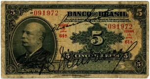 Geldschein, 5.000 Reis, 8.1.1923