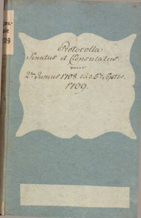 Ratsprotokolle 1708-1709
