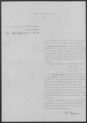 Sondelfingen: Inspektionsbericht 1936