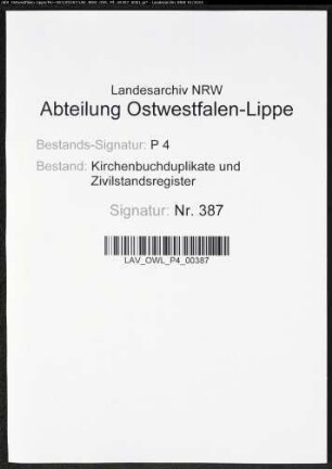 Kirchenbuchduplikat der katholischen Gemeinde Oberkirchen (GHT 1819-1824). (Gemeinde: Oberkirchen, katholische Gemeinde)