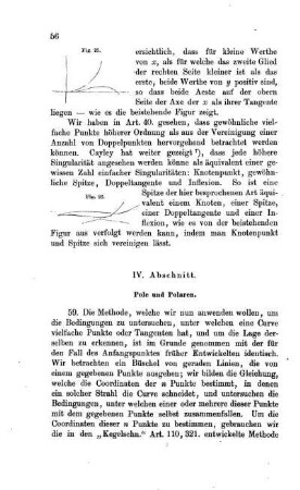 IV. Abschnitt. Pole und Polaren.