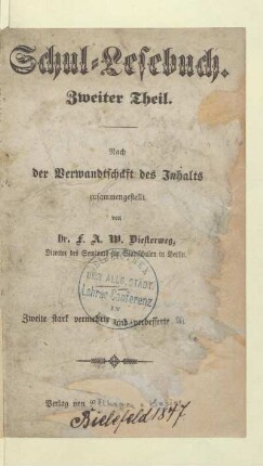 Theil 2: Schul-Lesebuch