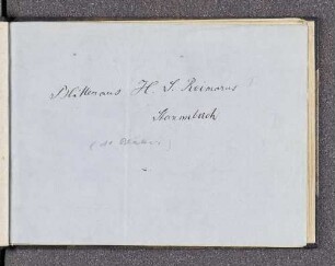 Stammbuch des Hermann Samuel Reimarus (1716-1720)
