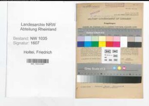 Entnazifizierung Friedrich Holtei , geb. 25.12.1906 (Steiger)