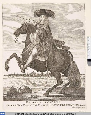 Richard Cromwell zu Pferde