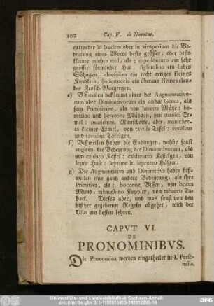 Caput VI. De Pronominibus.