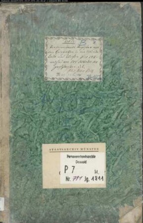 Zivilstandsregister der Munizipalität Lotte (Heiraten 1811, Oktober bis Dezember). (Gemeinde: Lotte, Kreis Tecklenburg)