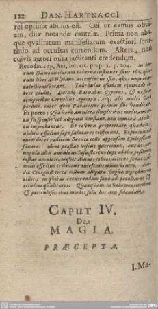 Caput IV. De Magia.