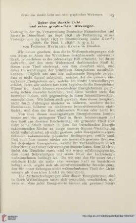 13: Ueber das dunkle Licht und seine graphischen Wirkungen