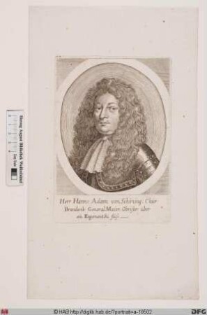 Bildnis Hans Adam von Schöning