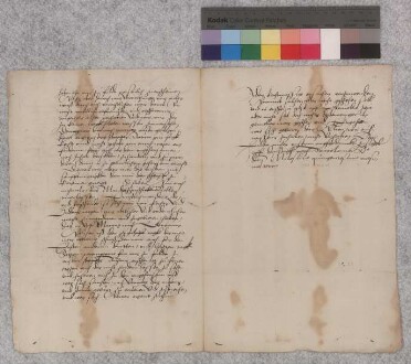 Hartmann, Abt, und Johann, Koadjutor des Stifts Fulda (Fuld), an Adolf von Biedenfeld (Bidenfelt), Propst ihres Klosters Allendorf (-dorff) unter dem Frankenstein (Frangken-) bei Salzungen (Saltz-): sie hatten ihn zuvor etliche Male ernsthaft aufgefordert, persönlich in Fulda vor ihnen zu erscheinen; aus ihnen unbekannten Gründen ist Adolf dem nicht nachgekommen. Nach der Regel und den Statuten des Stifts hätten sie ihn mit Fug und Recht als ungehorsam ansehen und entsprechend gegen ihn vorgehen können. Da sie aber eher mit Sanftmut als mit Schärfe regieren, senden sie ihm erneut dieses Mandat zu und fordern ihn in aller Form auf, am Montag nach Gereonis, den 12. Oktober, als erstem, zweiten und drittem, peremptorischen Termin in der Frühe zu Fulda im Beinhaus (Bin-) des Stifts zu erscheinen. In jedem Fall wird dann geschehen, was sich gebührt. Siegel der Aussteller.