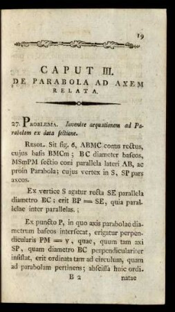 Caput III. De Parabola Ad Axem Relata