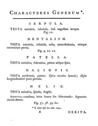 Characteres Generum