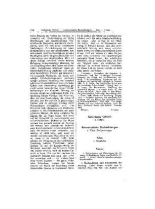 Astronomische Beobachtungen s. Natur-Beobachtungen
