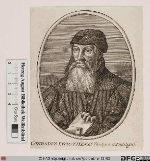 Bildnis Conrad Lycosthenes (eig. Wolffhart)