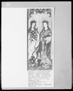 Die heiligen Agatha und Dorothea